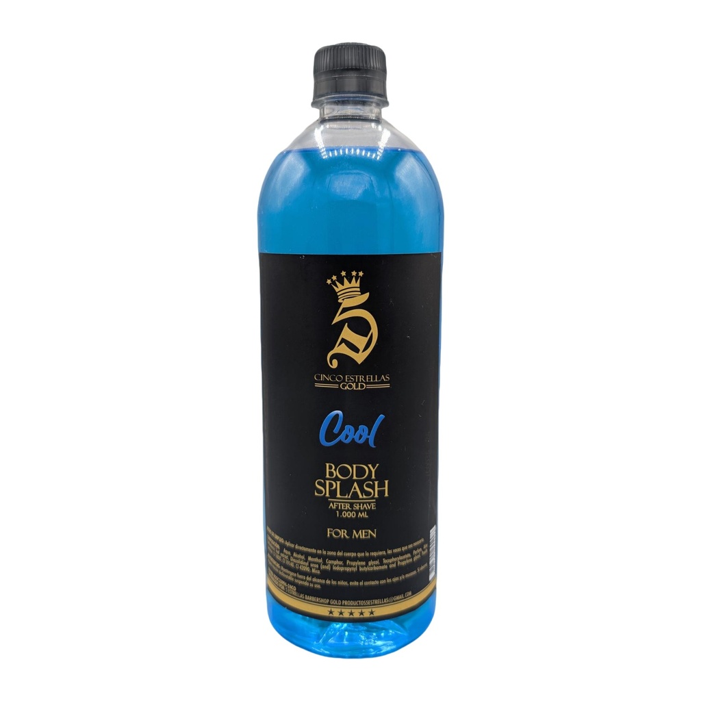 After shave 5 estrellas 1L, azul
