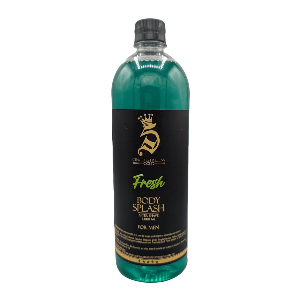 After shave 5 estrellas 1L, verde