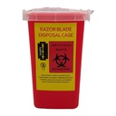 Guardian de hojillas rojo - depósito de hojillas usadas