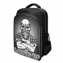Morral barberia, calavera blanco 