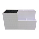 Organizador de tijeras/peines, blanco sin diseño