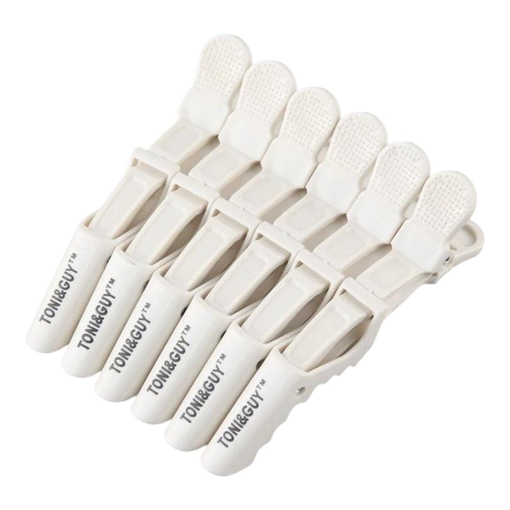 Pinzas cocodrilo, blanco