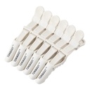 Pinzas cocodrilo, blanco