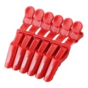 Pinzas cocodrilo, rojo
