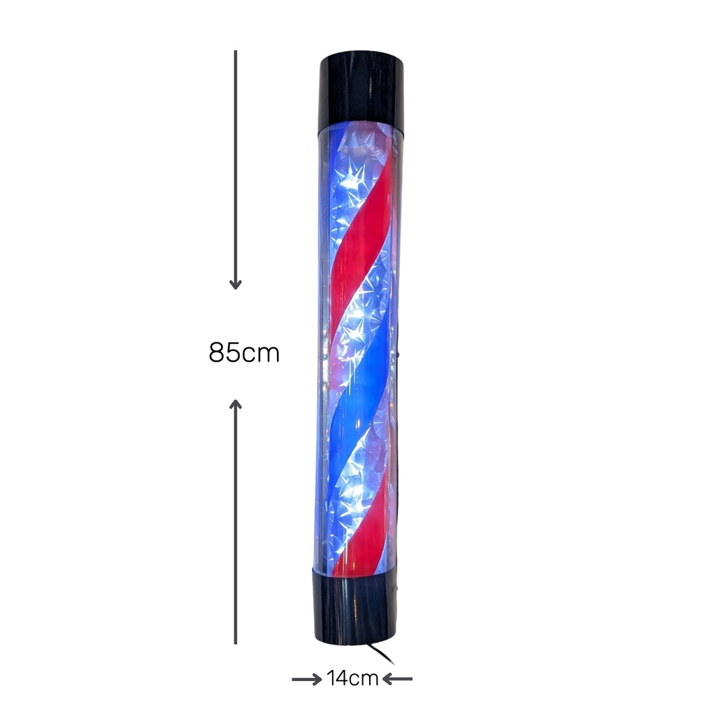 Poste de barberia 85cm brillante