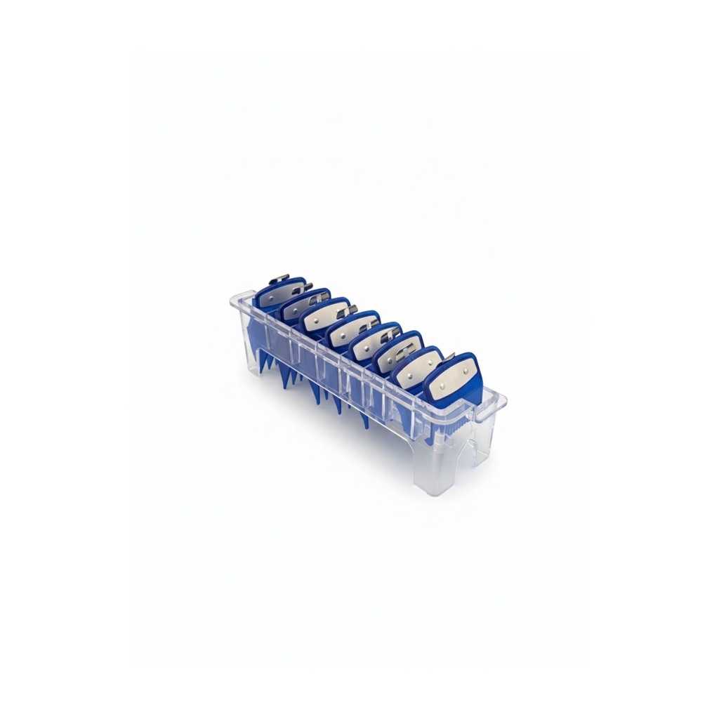 Set de guias metal con organizador 8pz,  Azul