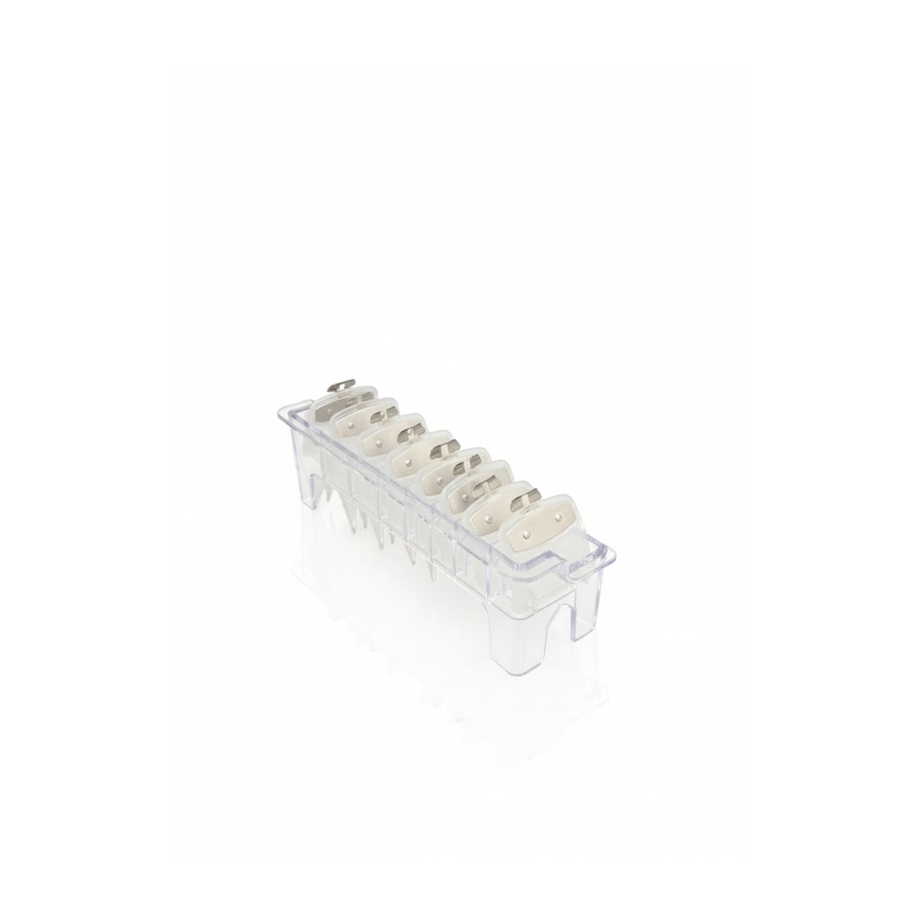 Set de guias metal con organizador 8pz, Transparente