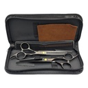 Set de tijeras negro 6"