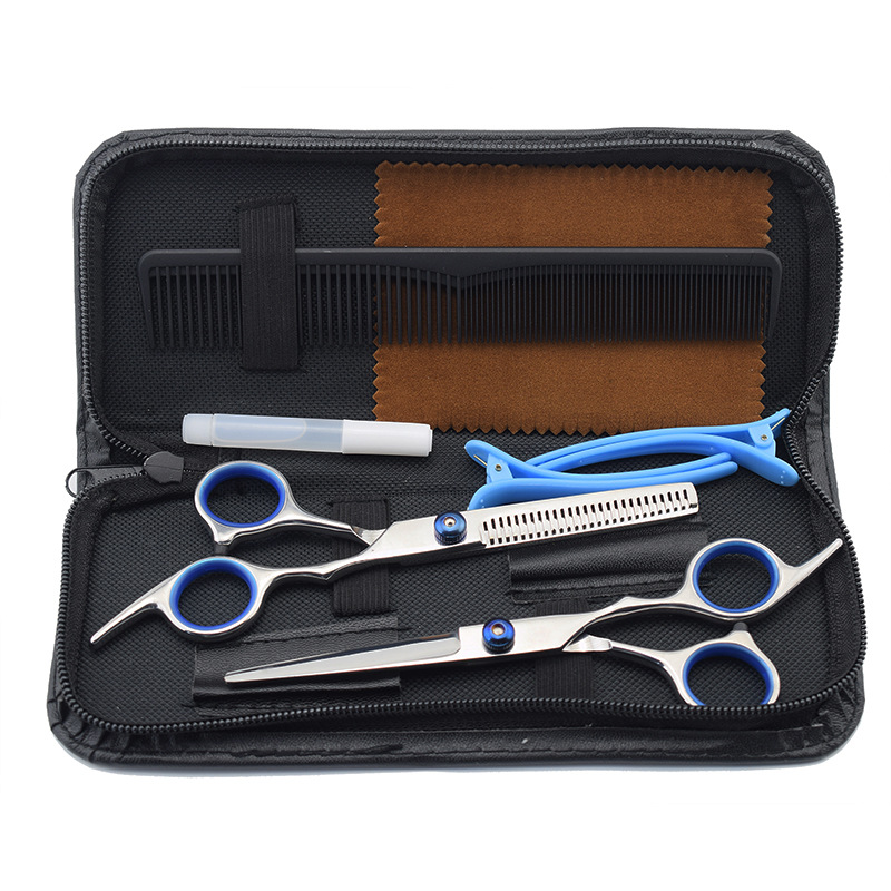 Set de tijeras plateado 6"