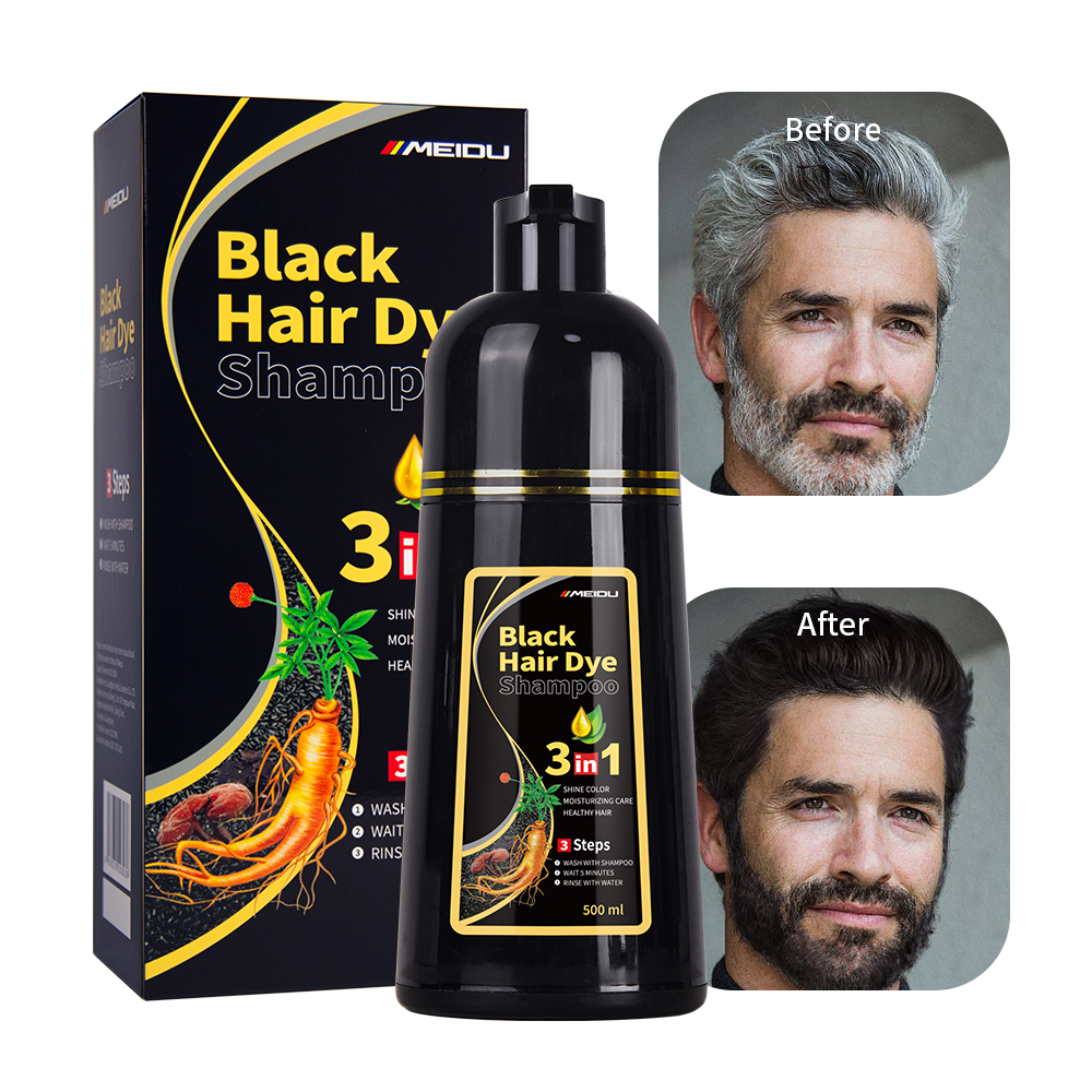 Shampoo cubre canas MEIDU 500ml, Negro