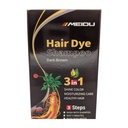 Shampoo cubre canas MEIDU caja 30ml * 10, dark brown