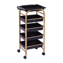 Carrito Auxiliar de peluqueria/barberia - dorado