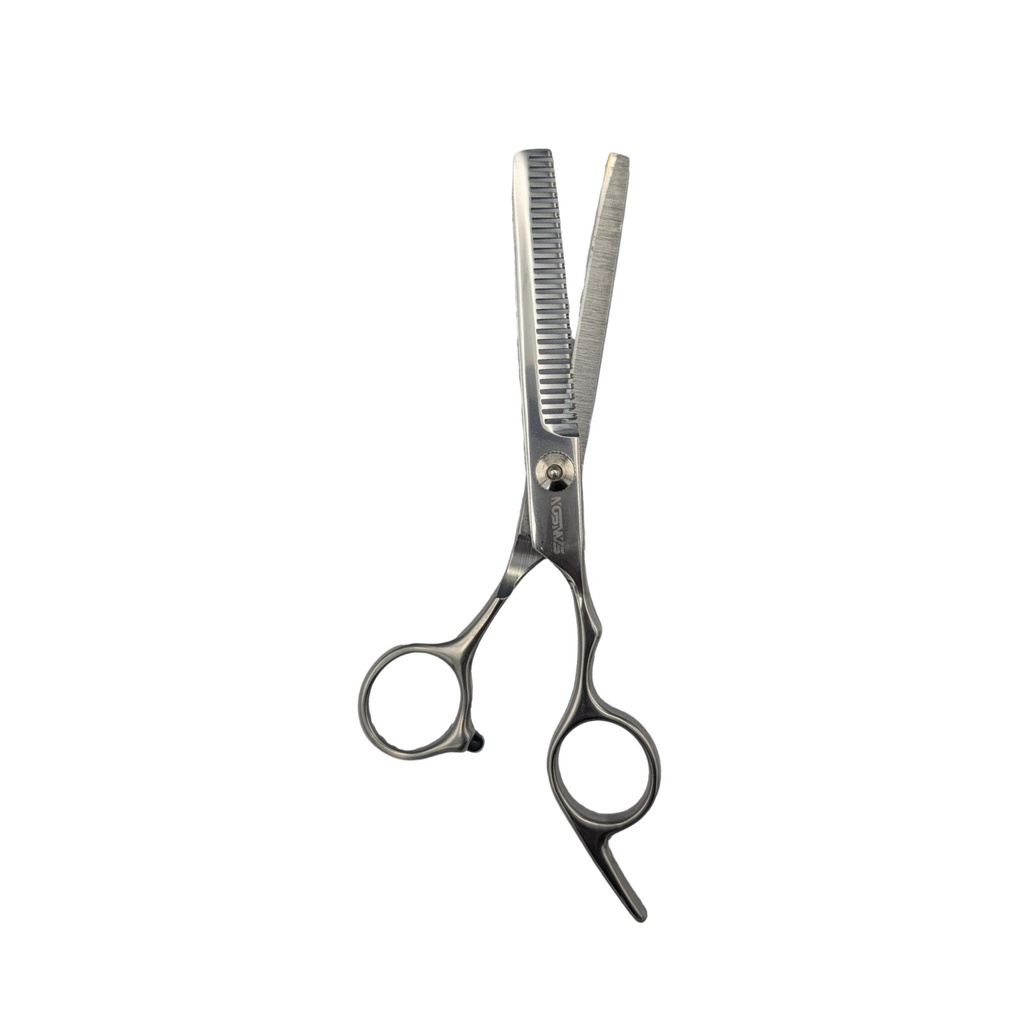 Tijera degrafilado plateado 6"