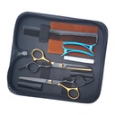 Set de tijeras Black/gold 6" 