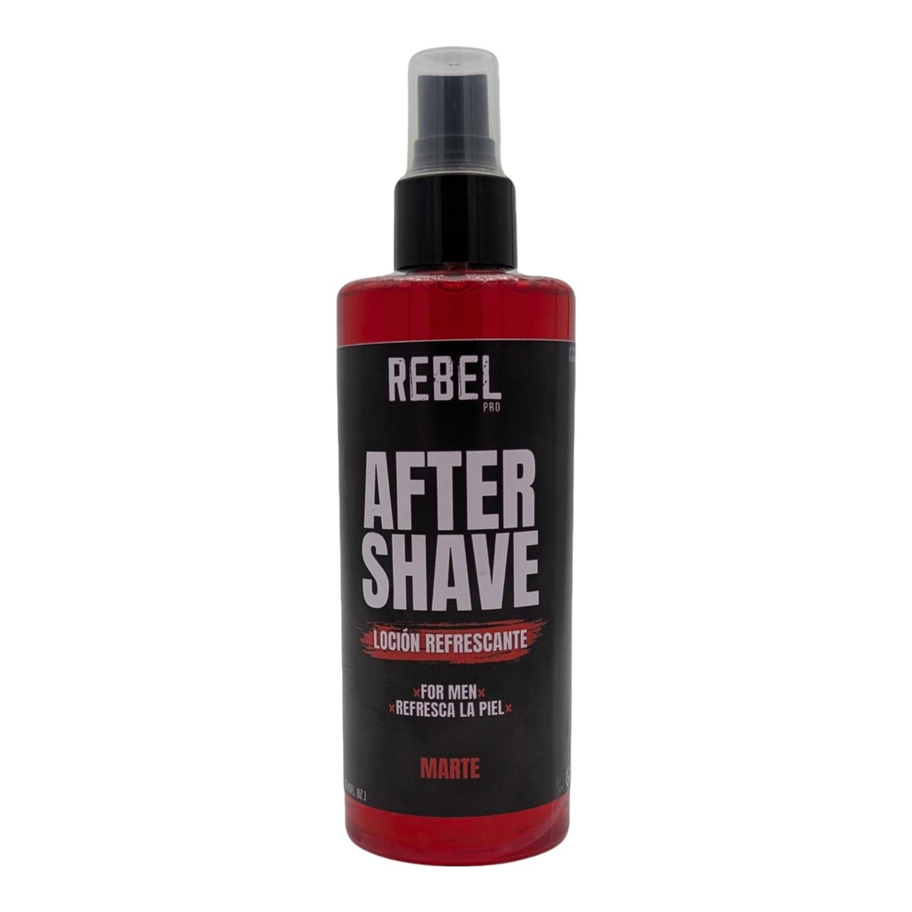 After shave Rebel 250ml, ROJO
