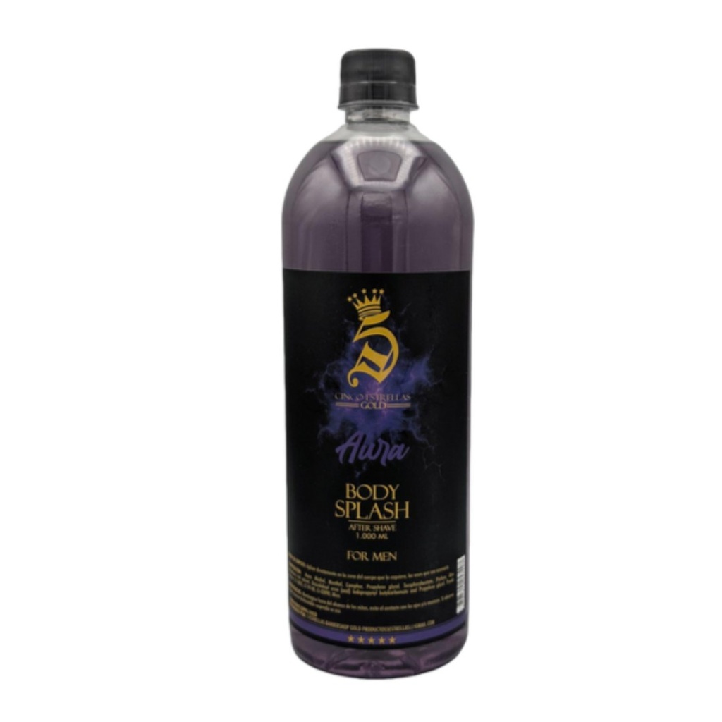 After shave 5 estrellas 1L, morado