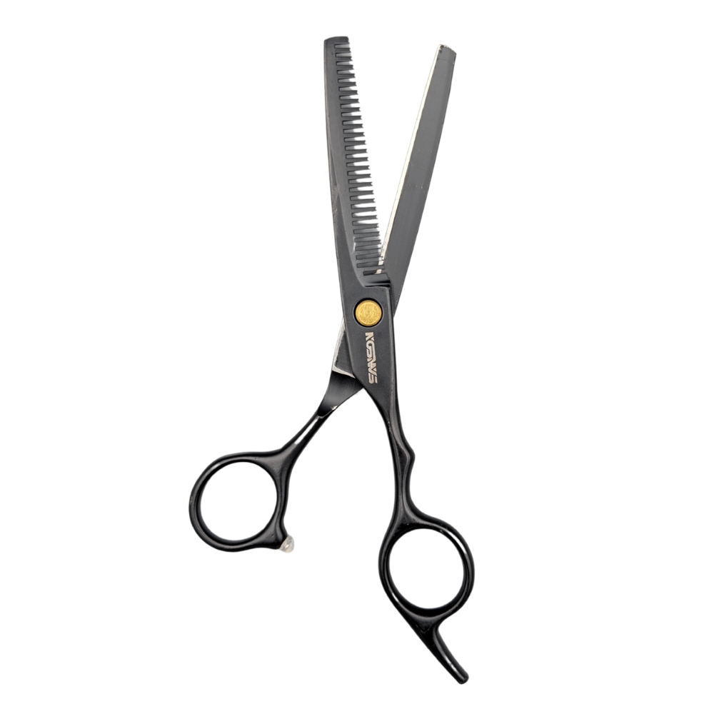 Tijera degrafilado negra 6" pulgadas 