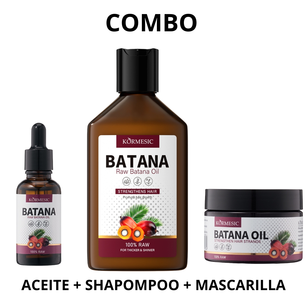Combo Batana Aceite+Shampoo+Mascarilla, Kormesic