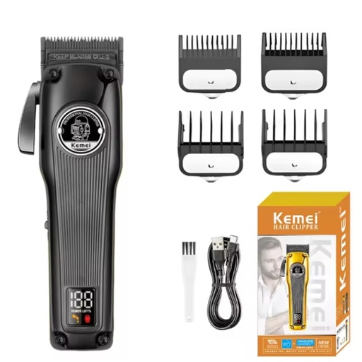 [5425] Kemei km-1825 negro, clipper