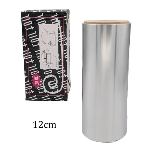 [4399] Papel Aluminio para mechas, ancho: 12cm. / 14mtrs