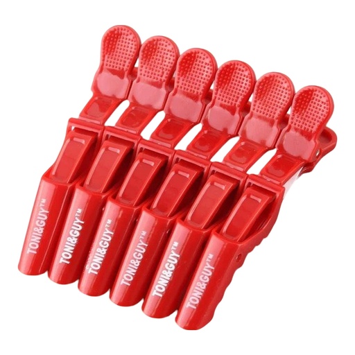 [4321] Pinzas cocodrilo, rojo
