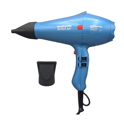 [1150] Secador BellaLiss Supermegaturbo 25000rpm, azul