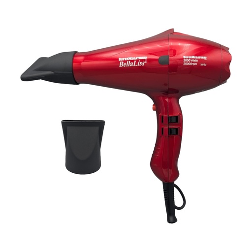 [1149] Secador BellaLiss Supermegaturbo 25000rpm, rojo