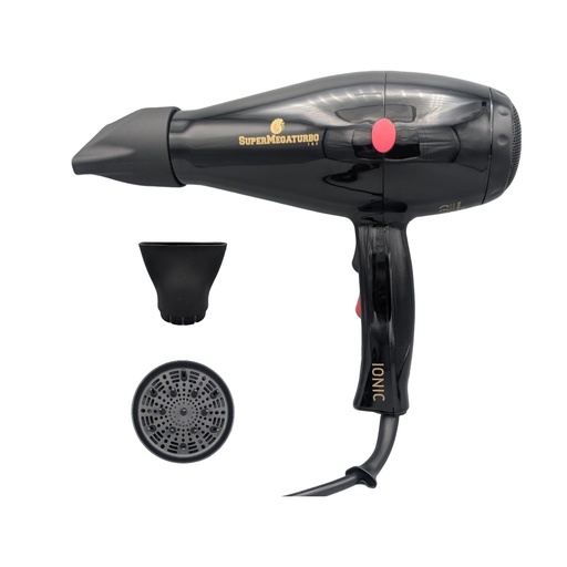 [1151] Secador BellaLiss Supermegaturbo 27000rpm, negro