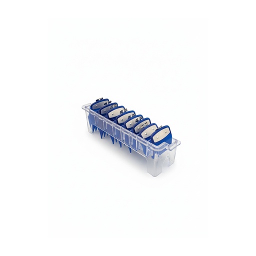 [4329] Set de guias metal con organizador 8pz,  Azul