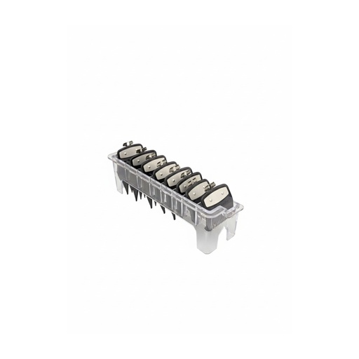[4327] Set de guias metal con organizador 8pz, Negro