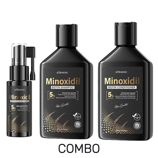 [9351] Combo Minoxidil+Shampoo+Acondicionador Kormesic