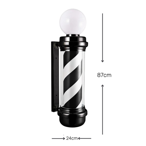 Poste deluxe 87cm, Negro - NEGRO 